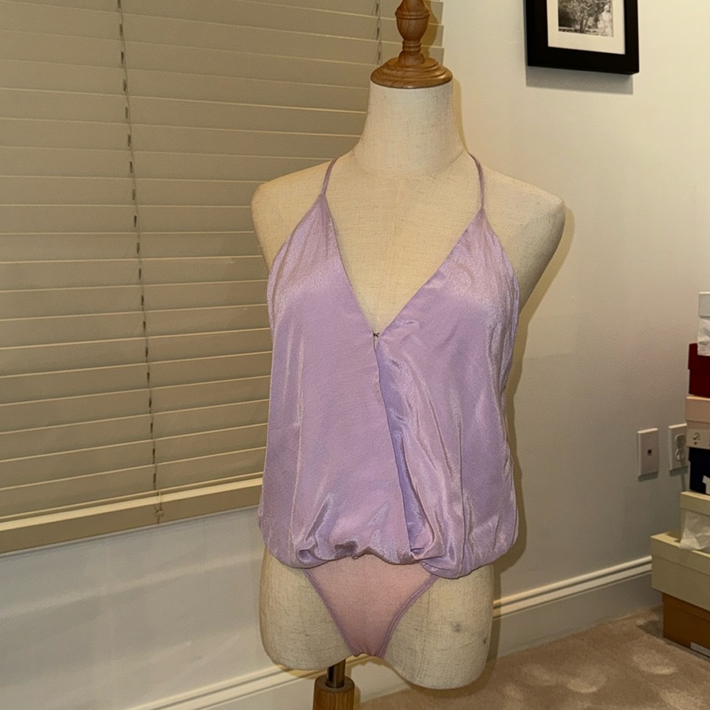 NWT Astr light purple bodysuit